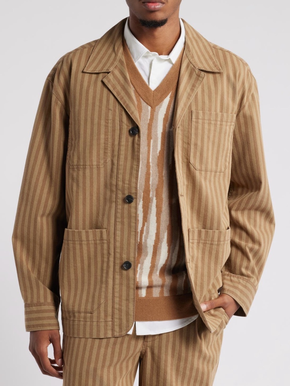 NWT House of Aama x Nordstrom Henry Workwear Jacket Size M